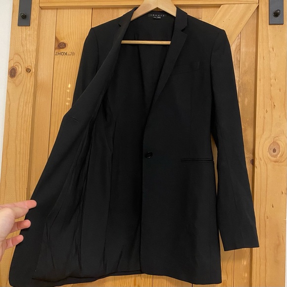 Theory Black Virgin Wool Marcela Blazer - Picture 2 of 8